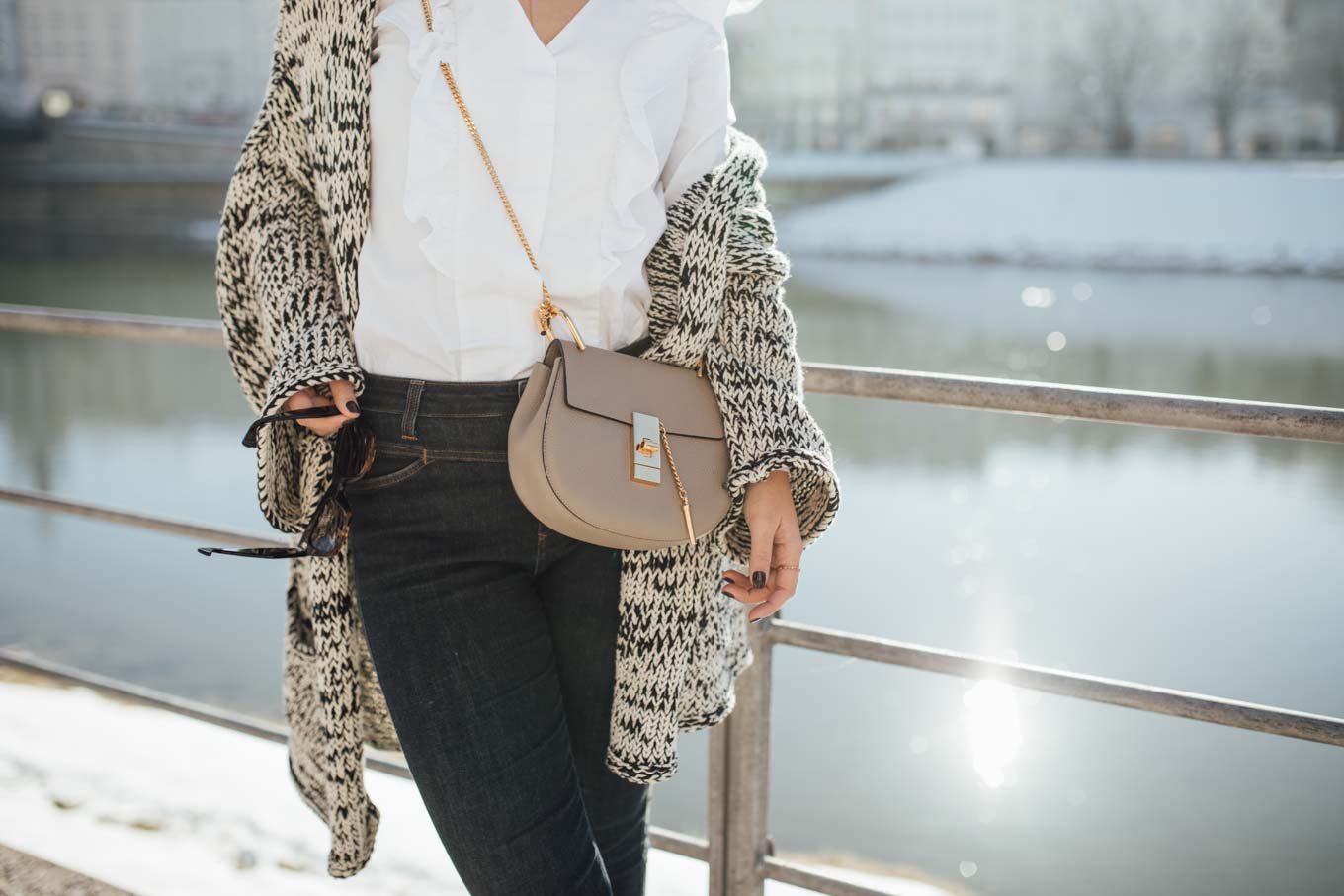 OUTFIT: Spring Trend Volant Blouse and Knit Cardigan | You rock my life