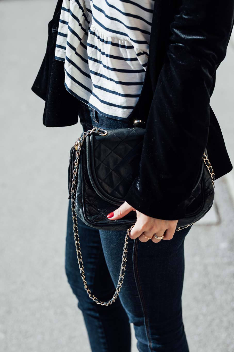Outfit: How to be Parisian - Stripes, Chanel, Chloé | www.yourockmylife.com