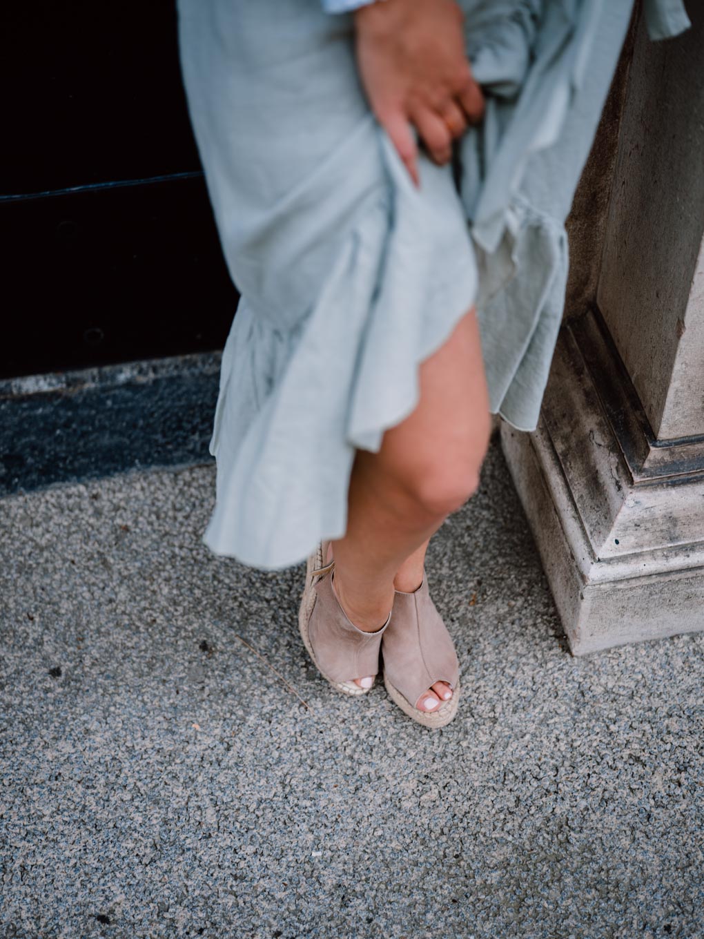 Outfit: Mint Green Linen Skirt with frills | You Rock My Life