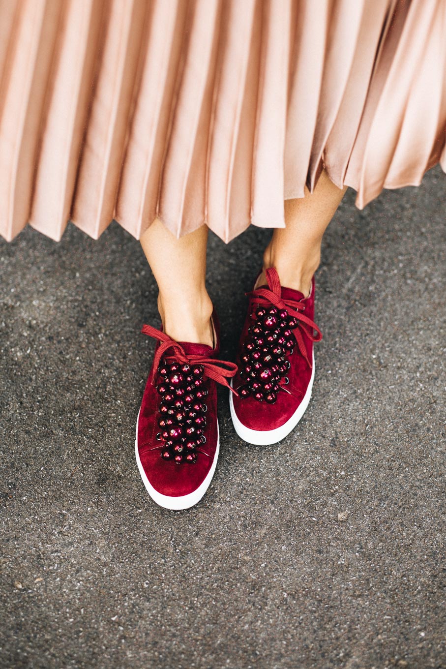 Outfit: Favorites For Fall | Pleated Skirt & Sneakers | You Rock My Life