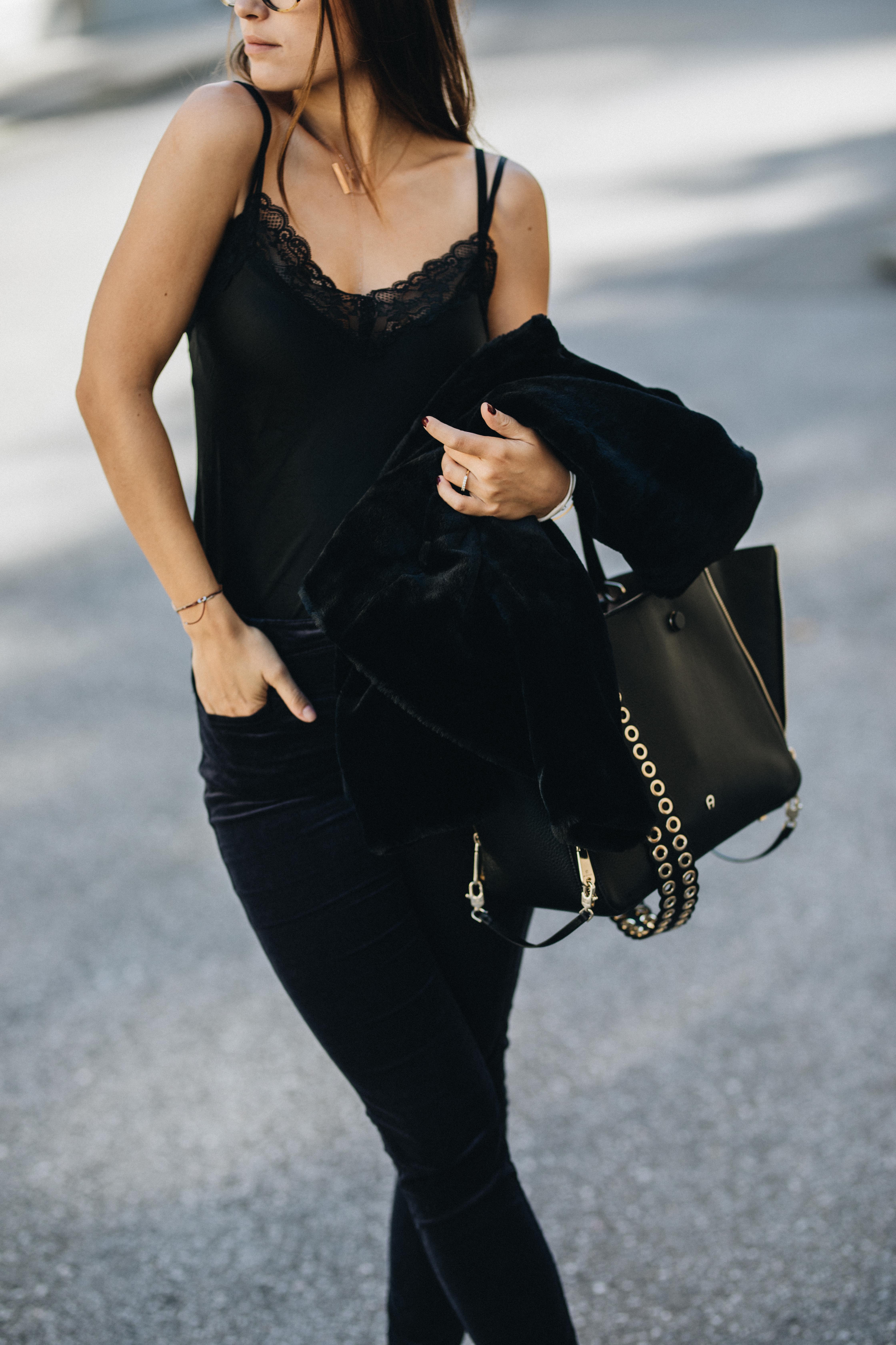 Outfit: How to wear black from head to toe without looking boring | You rock my life