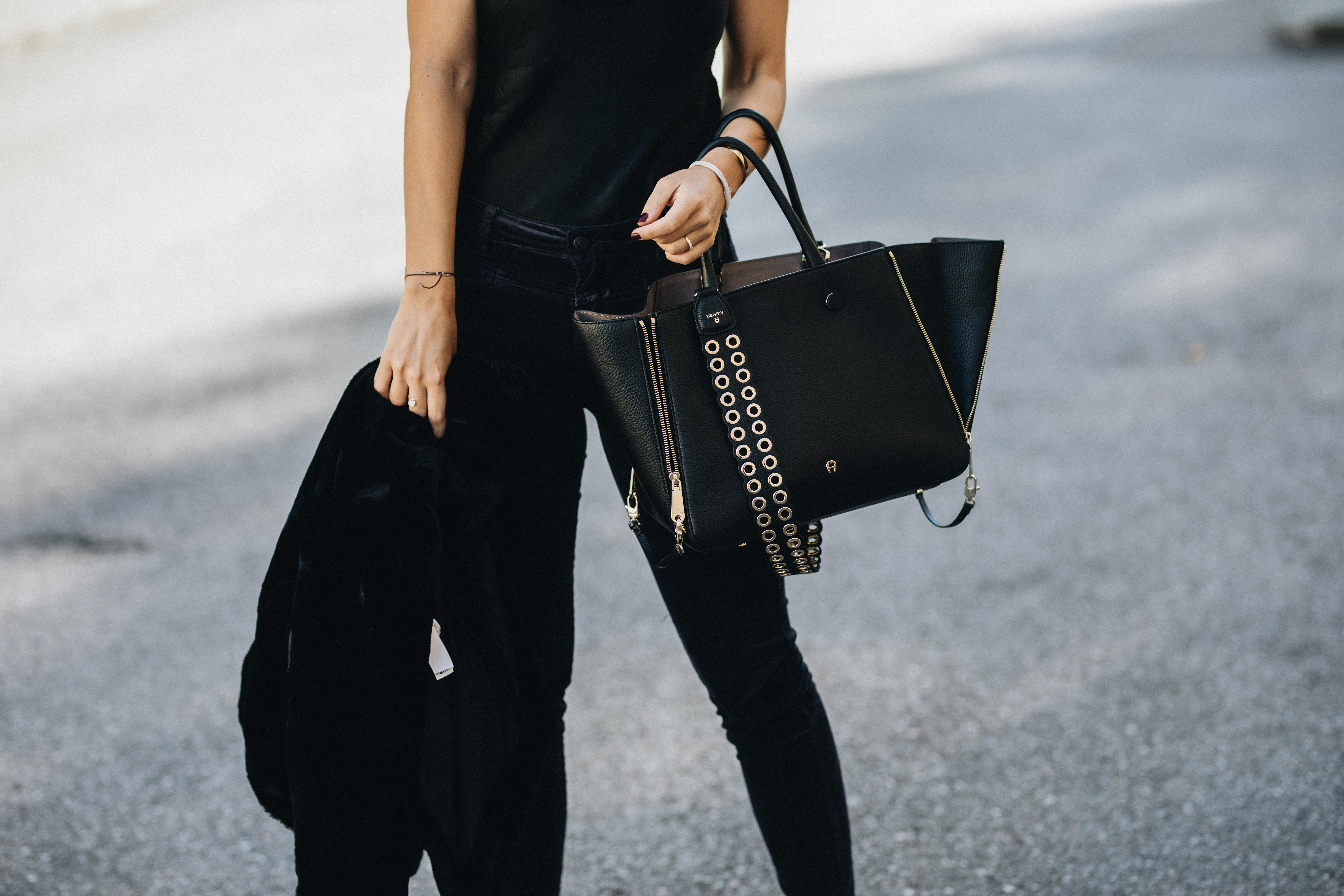 Outfit: How to wear black from head to toe without looking boring | You rock my life