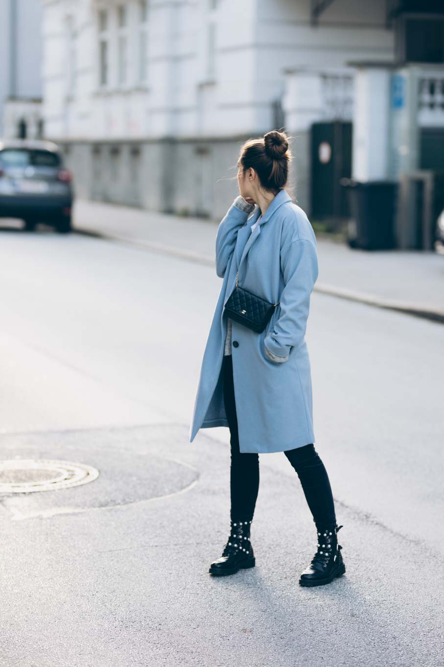 zara baby blue coat