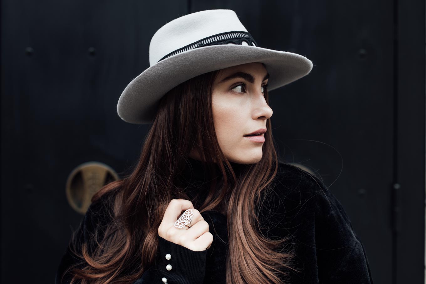 Outfit: Must Have Of The Season: Black Turtleneck | Closes Pedal Pusher Jeans, Chanel Wallet On Chain WOC, Dr. Martens Boots, Nomade Moderne Hat, Leo Mathild Jewelry | you rock my life