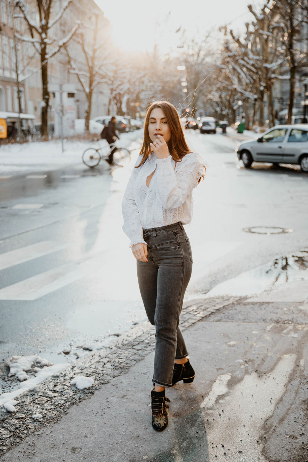 OUTFIT: Chloé Susanna Boots, Saint Laurent Lou Lou Bag, Closed Pedal Pusher Jeans. Sandro Coat | Lent | you rock my life