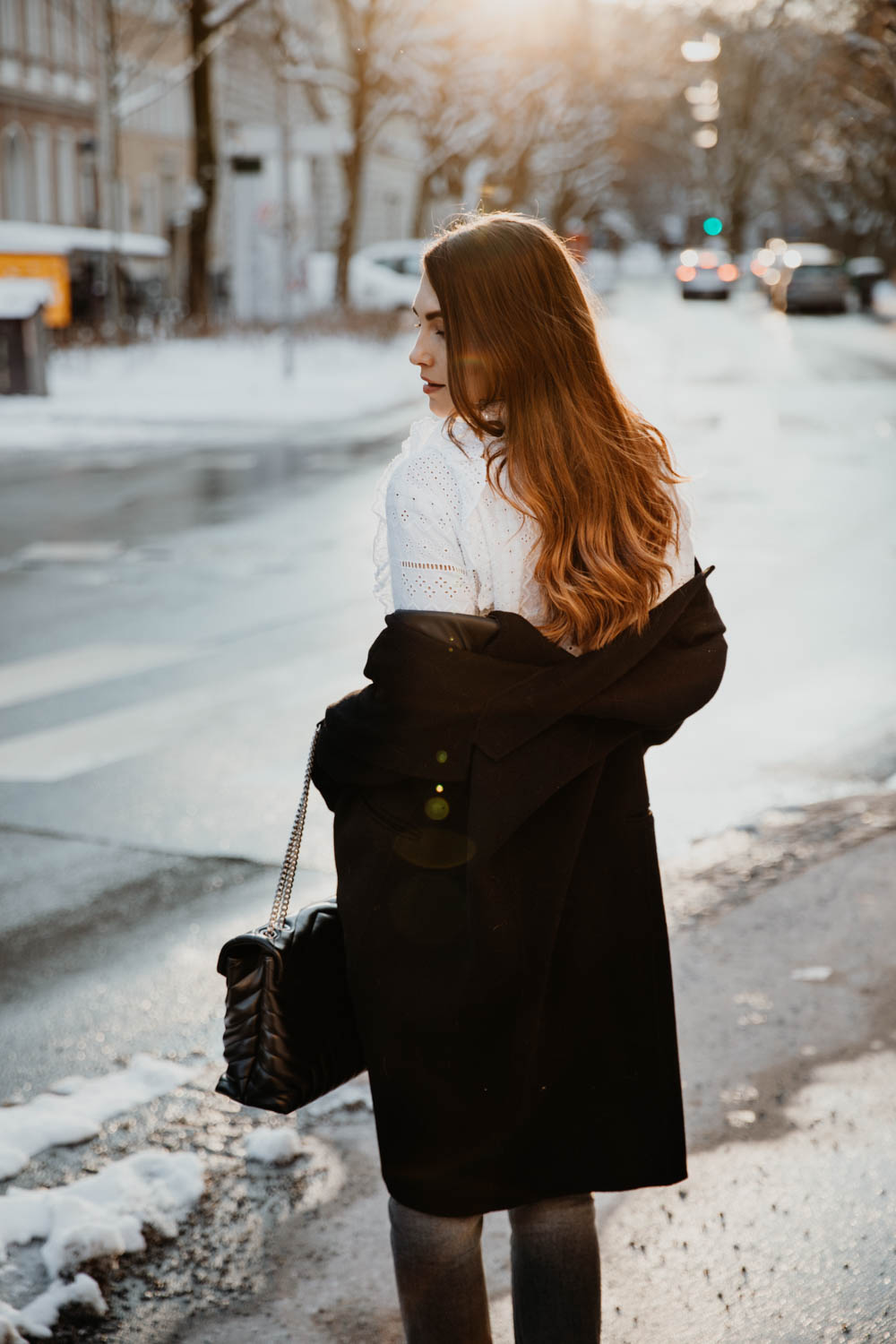 OUTFIT: Chloé Susanna Boots, Saint Laurent Lou Lou Bag, Closed Pedal Pusher Jeans. Sandro Coat | Lent | you rock my life