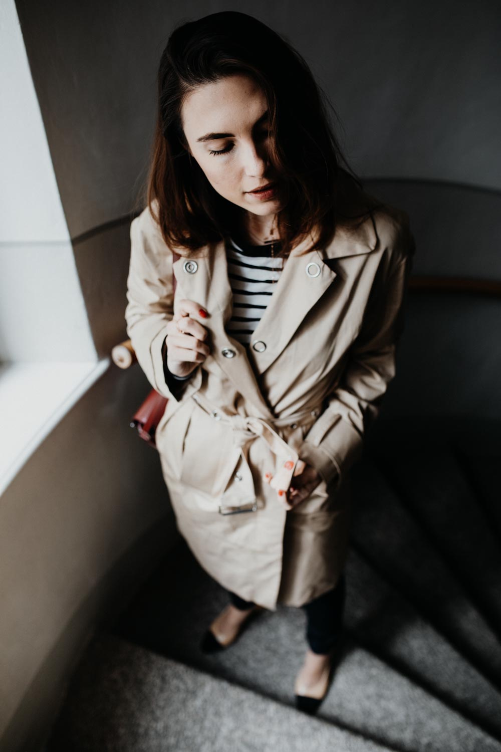 Edited Trench Coat, Edited Striped Shirt, Aigner Amber Bag, Chanel Slingbacks, Selfnation Jeans | TimelessFashion Classics - You Rock My Life