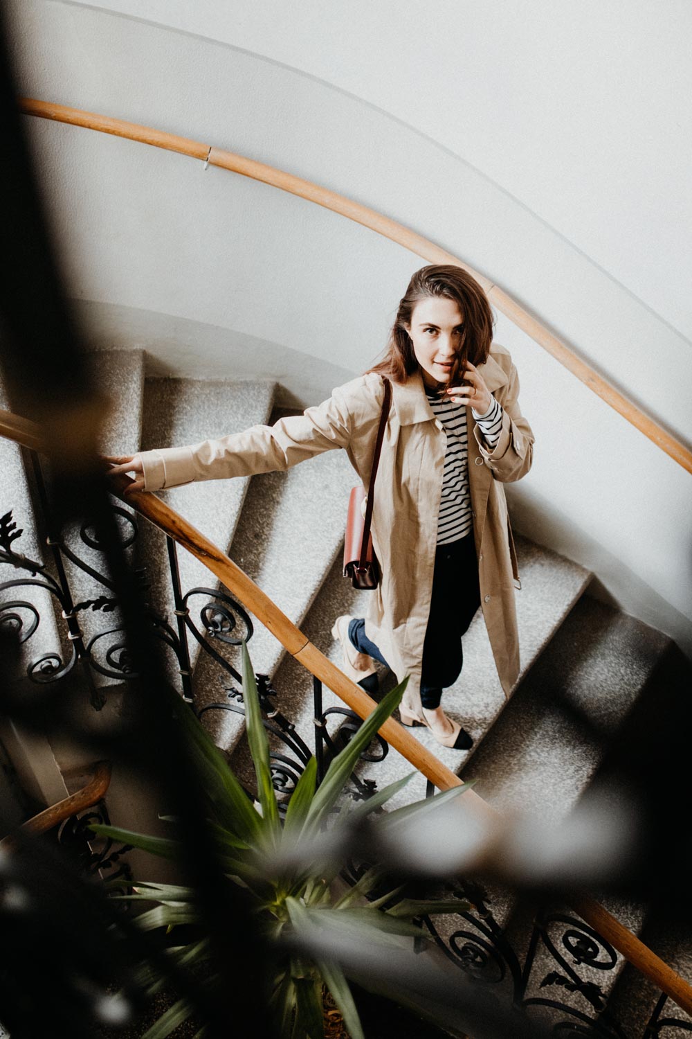 Edited Trench Coat, Edited Striped Shirt, Aigner Amber Bag, Chanel Slingbacks, Selfnation Jeans | TimelessFashion Classics - You Rock My Life