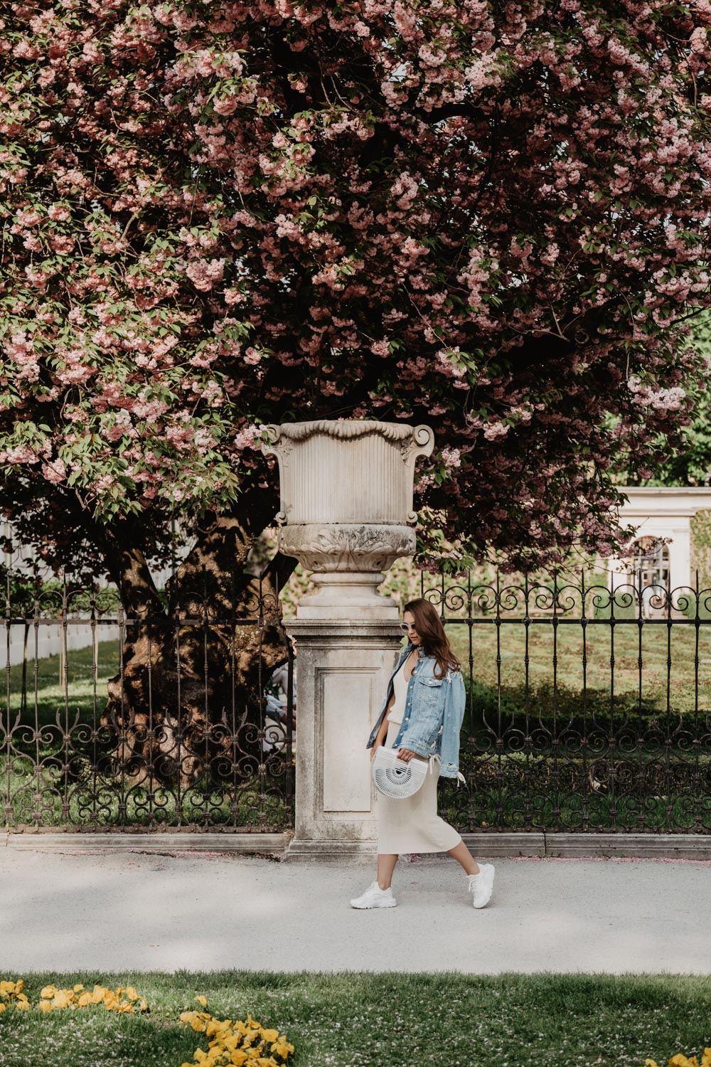 Outfit: The Lost Outfit | Cult Gaia Ark Bag, Nike Huarache, Knit Skirt, Denim Jacket, Céline Sunglasses | you rock my life | ninawro