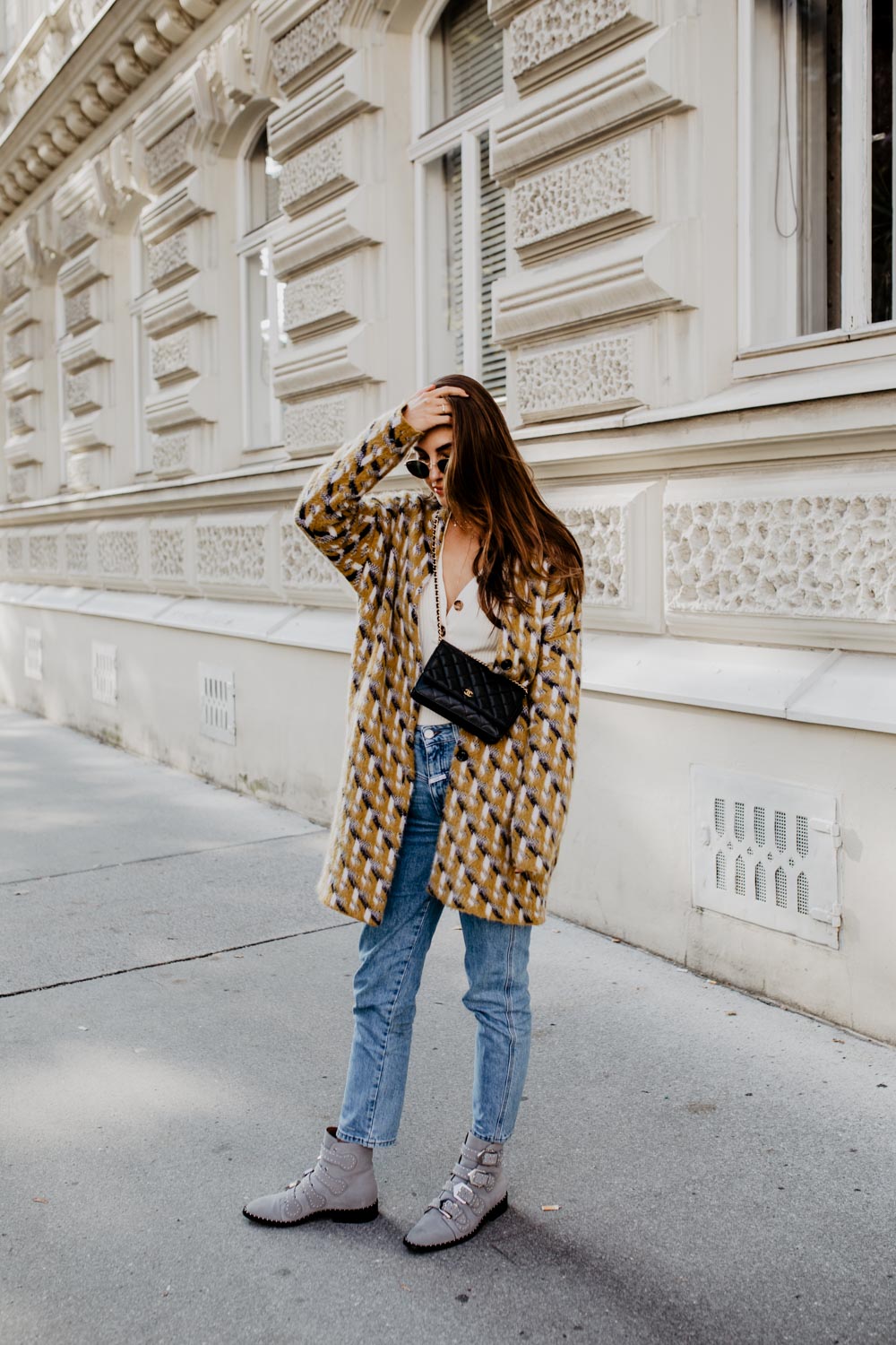 Outfit: Press Reset | Closed Pedal Pusher, Set Cardigan, Chanel Wallet On Chain, Edited Sweater, Givenchy Boots | You Rock My Life