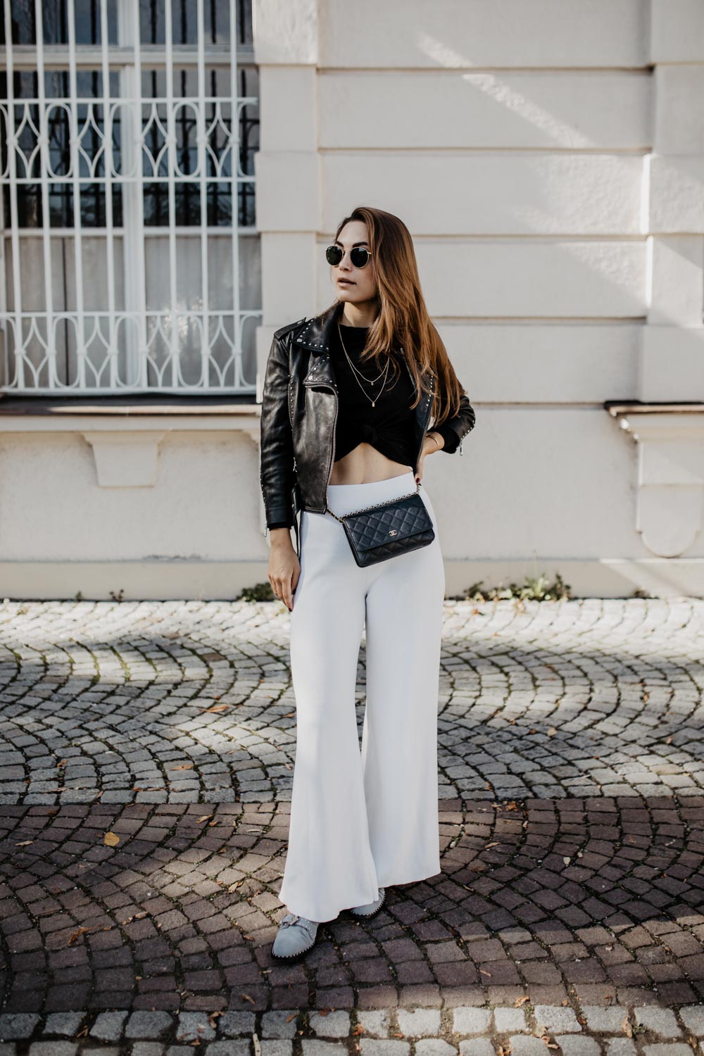 leather palazzo pants