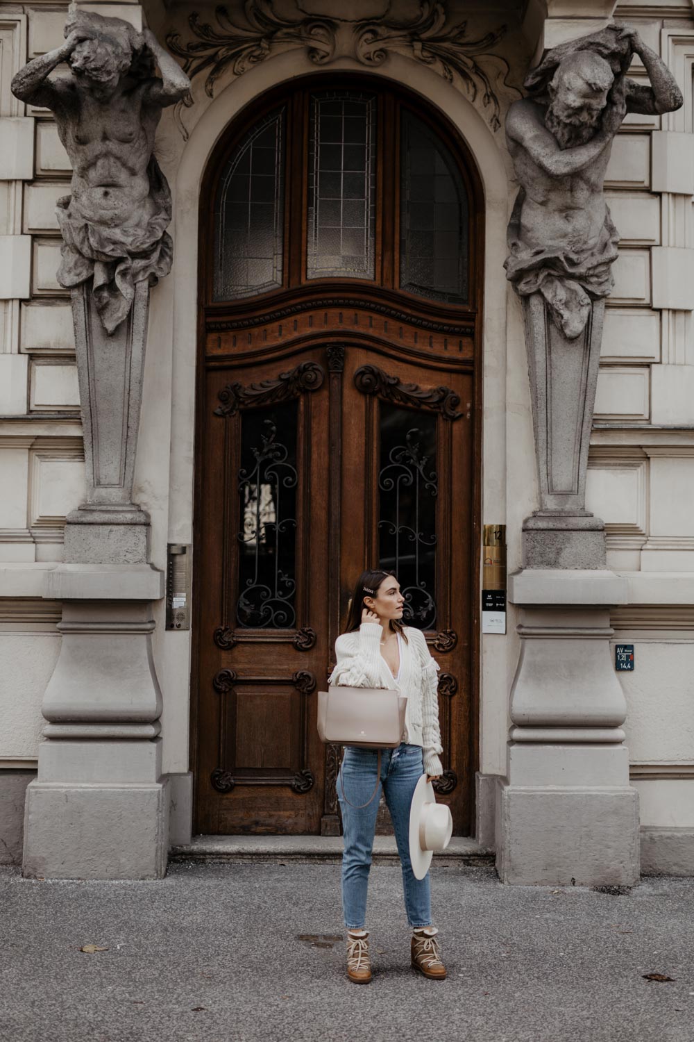 Outfit: J'adore - Closed Jeans, Lack Of Color Hat, Isabel Marant Nowles Boots, Edited Sweater, Aigner Lexi Bag | You rock my life - ninawro