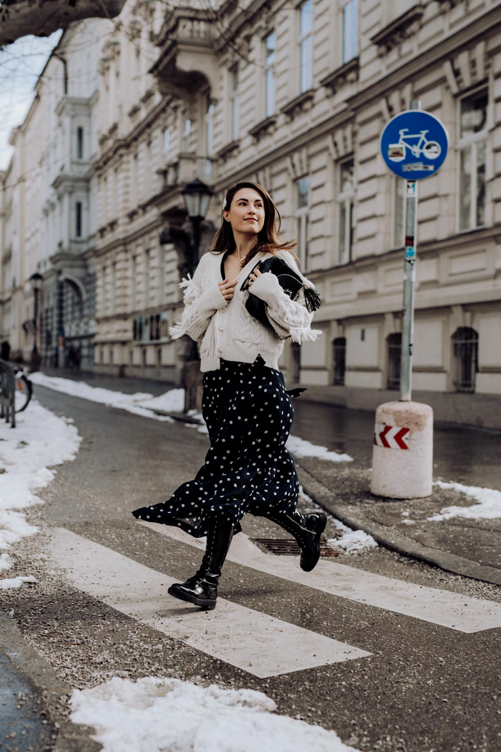 Outfit: Ganni Polka Dot Dress, Baker Boy Hat, Chanel Bag | you rock my life