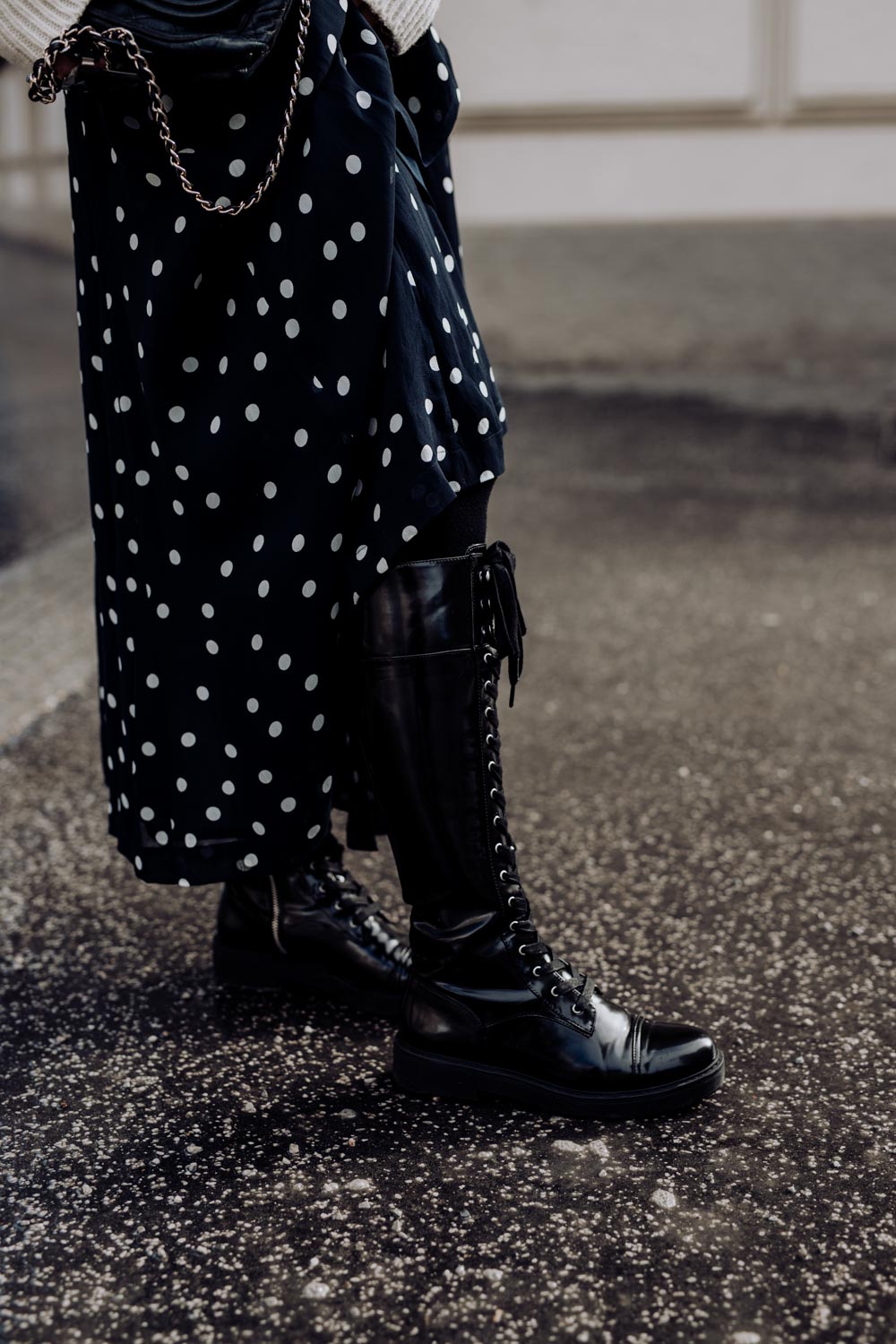 Outfit: Ganni Polka Dot Dress, Baker Boy Hat, Chanel Bag | you rock my life
